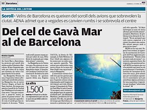 Noticia publicada en el diario AVUI (22 de abril de 2007)